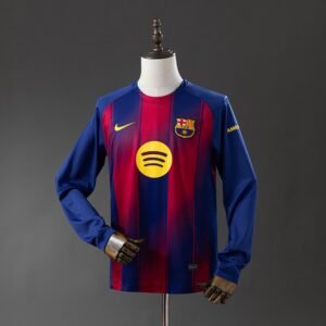 FC Barcelona Heimtrikot Fußball 2025/26 Retro - Langarm