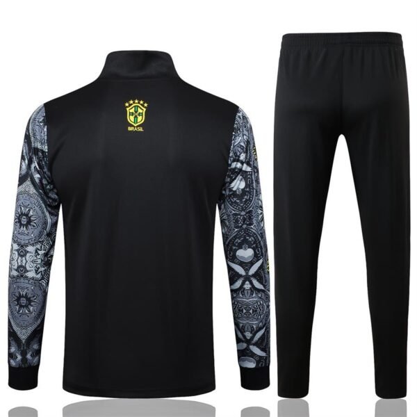 58555-1-1-1.jpg Brasilien Trainingsjacke 2425 - Schwarz Ink Halbreißverschluss
