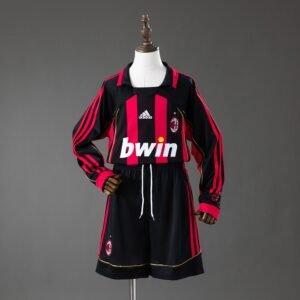 AC Mailand Retro Heimtrikot 06/07 - Kinder (Langarmtrikot + Shorts)